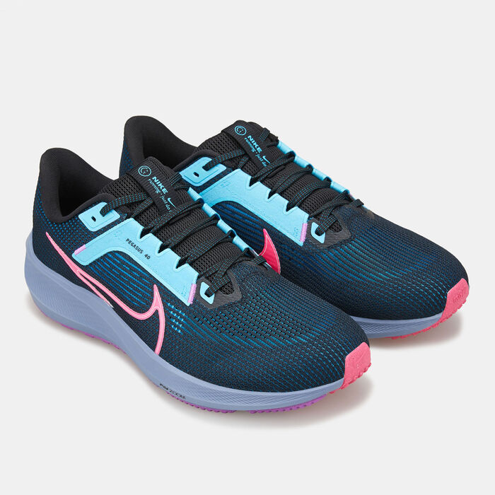 Nike Men's Air Zoom Pegasus 40 Shoe Black Nike Men's Air Zoom Pegasus 40 Shoe Black image number 1