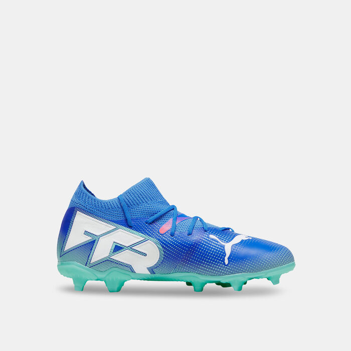 PUMA Kids' FUTURE 7 MATCH Firm Ground/Artificial Ground Football Shoes White image number 2