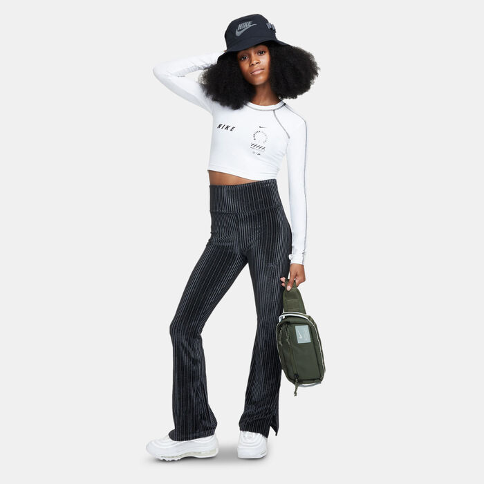 Nike Kids' Sportswear Flared Leggings Black image number 2