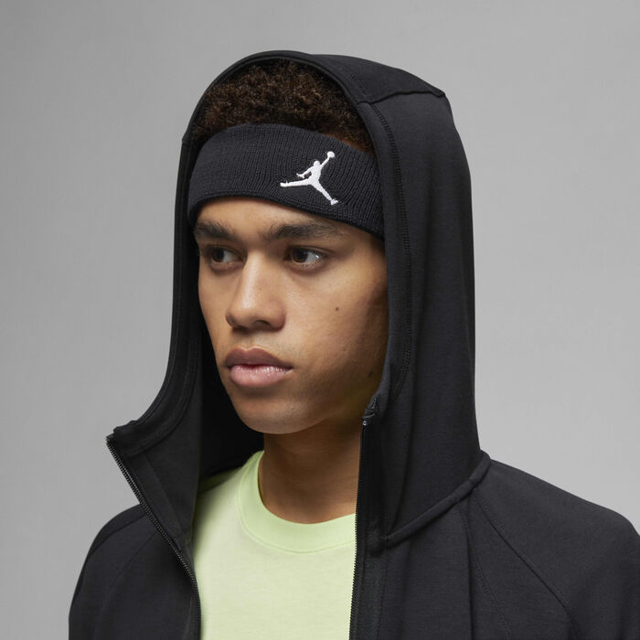 Jordan Men's Dri-FIT Sport Air Fleece Full-Zip Hoodie Black Jordan Men's Dri-FIT Sport Air Fleece Full-Zip Hoodie Black image number 5