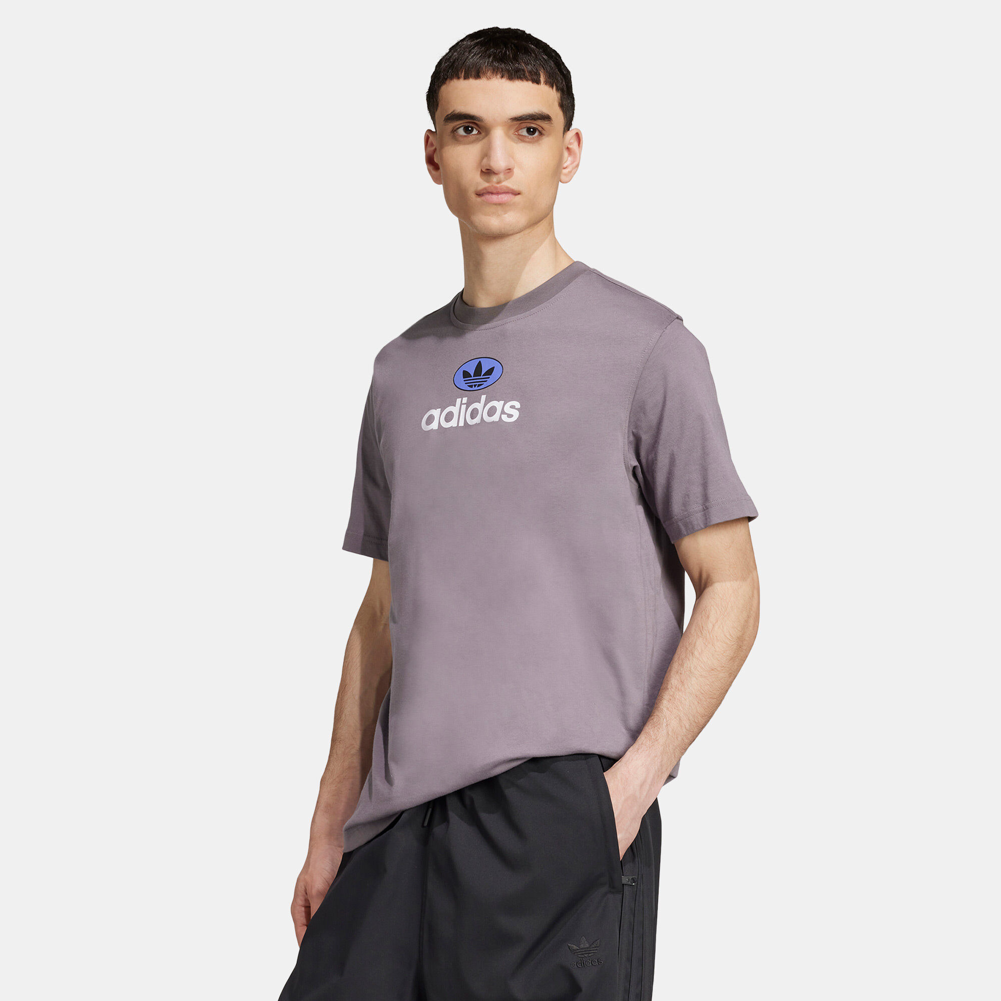 Adidas grey t shirt mens shop