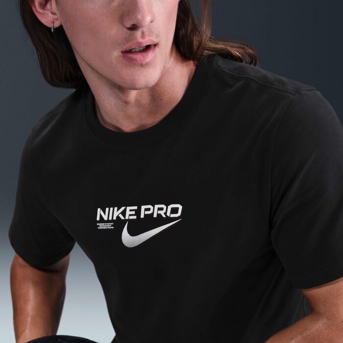 Nike Men's Pro Dri-FIT Training T-Shirt Black Nike Men's Pro Dri-FIT Training T-Shirt Black image number 2