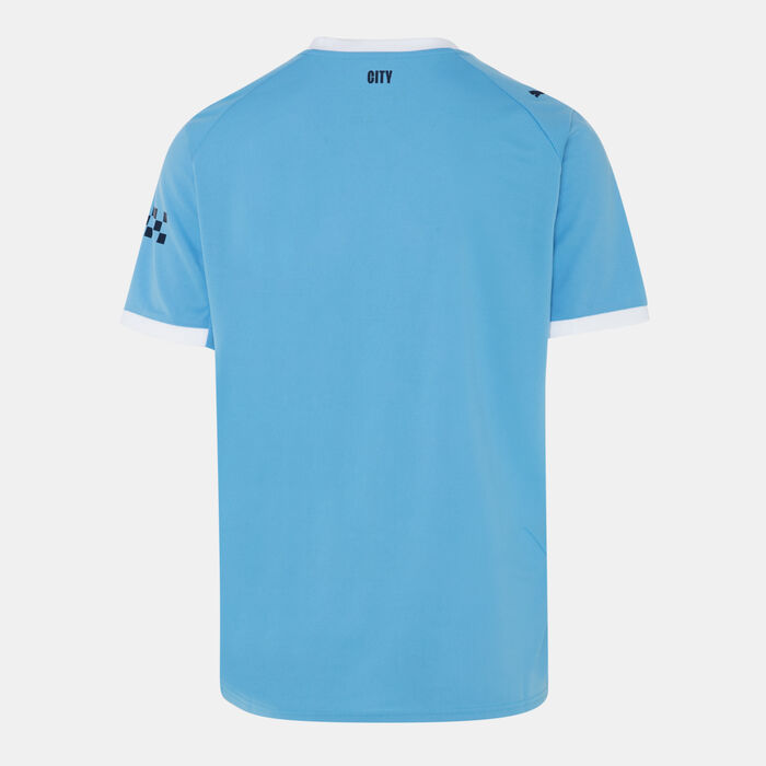 PUMA Men's Manchester City 25/26 Home Replica Football Jersey Blue PUMA Men's Manchester City 25/26 Home Replica Football Jersey Blue image number 3