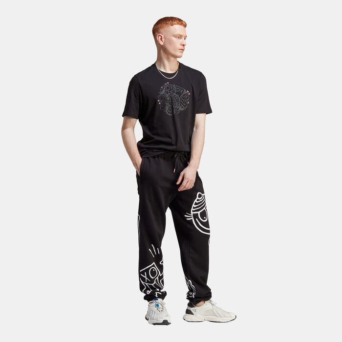 adidas Originals Men's x André Saraiva T-Shirt Black image number 2