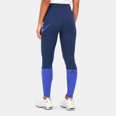 Nike Women's Dri-FIT One High-Waisted Dance Leggings Blue