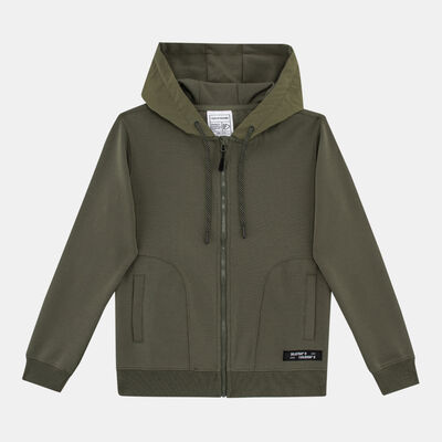 Sun and Sand Sports Kids' Full-Zip Hoodie Green