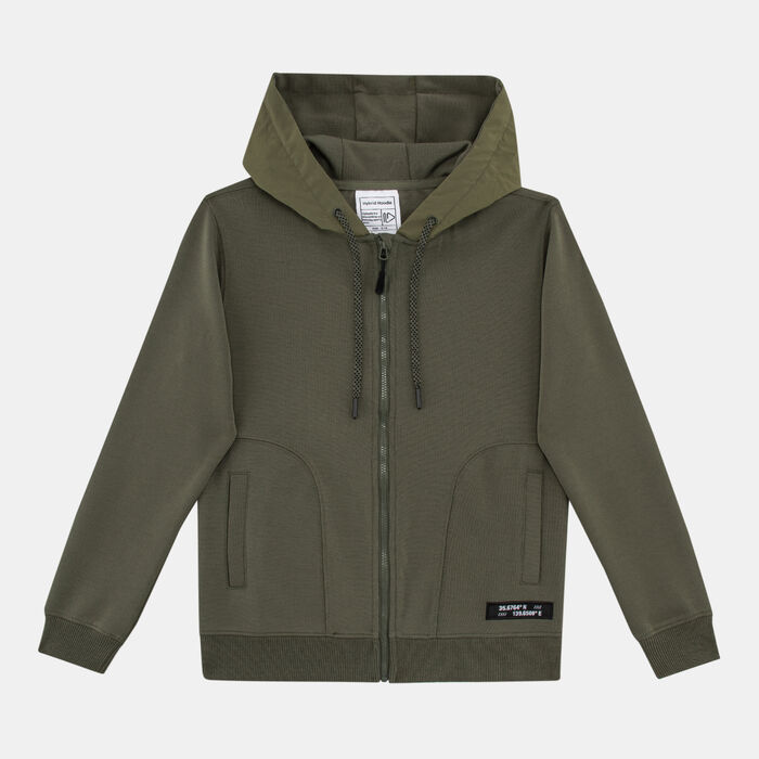 Sun and Sand Sports Kids' Full-Zip Hoodie Green Sun and Sand Sports Kids' Full-Zip Hoodie Green image number 0