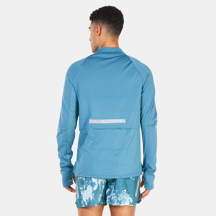 Nike Men's Therma-FIT Run Division 1/2-Zip Running Top Green image number 1