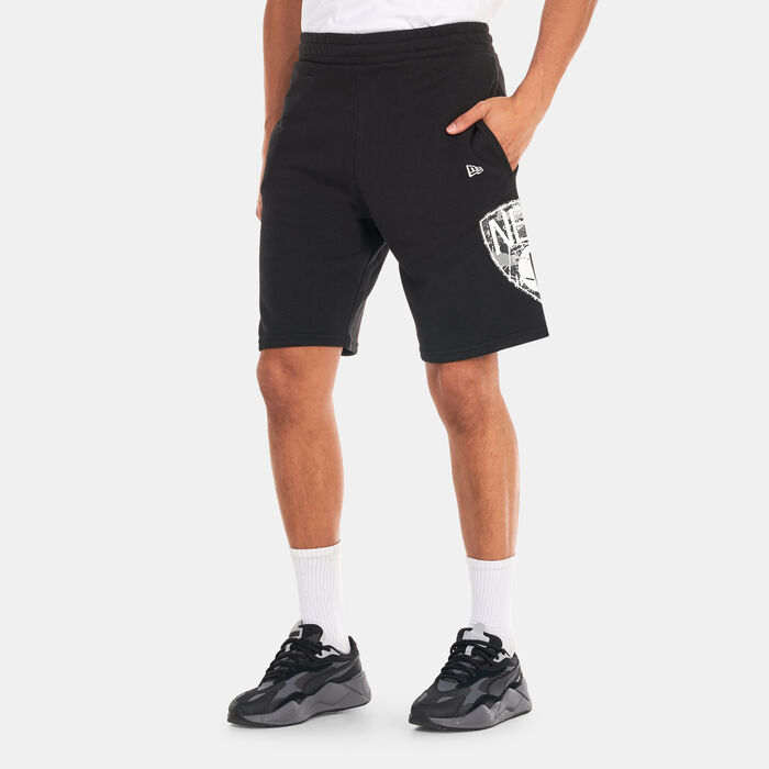 New Era Men's Brooklyn Nets Team Logo Shorts Black New Era Men's Brooklyn Nets Team Logo Shorts Black image number 0