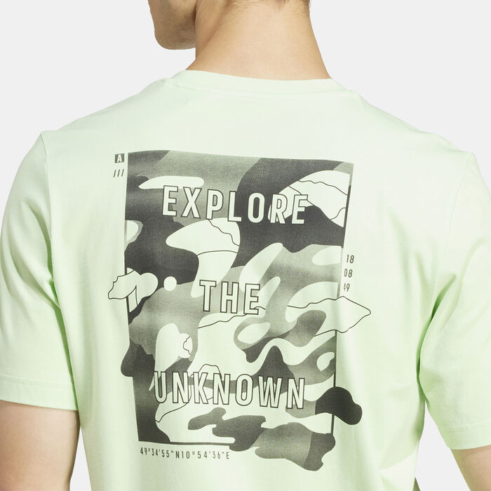 adidas Men's City Escape Graphic T-Shirt Green image number 2