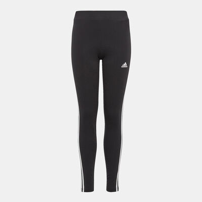 adidas Kids’ Essentials 3-Stripes Tights Black