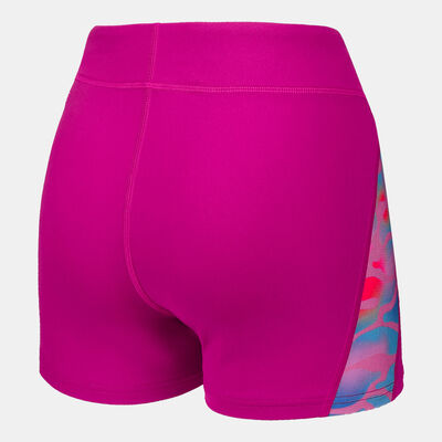 Speedo Women's Printed Panel Shorts Purple Speedo Women's Printed Panel Shorts Purple