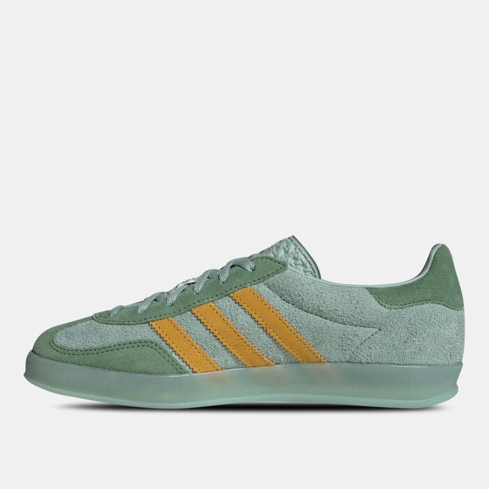adidas Originals Women's Gazelle Indoor Shoes Green adidas Originals Women's Gazelle Indoor Shoes Green image number 2