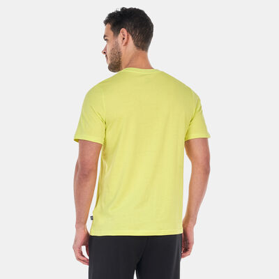 PUMA Men's Essentials+ Logo Lab T-Shirt yellow