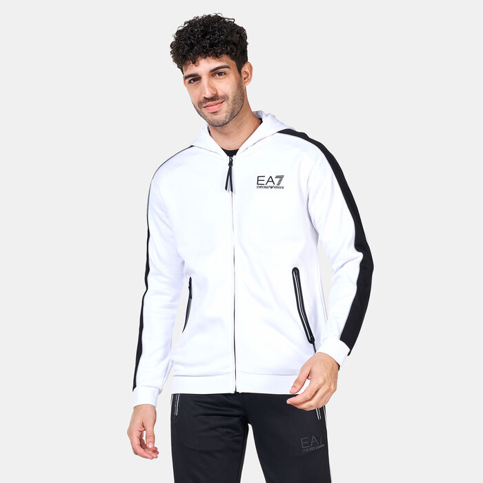 EA7 Emporio Armani Men's Colourblock Pack Hoodie White EA7 Emporio Armani Men's Colourblock Pack Hoodie White image number 0