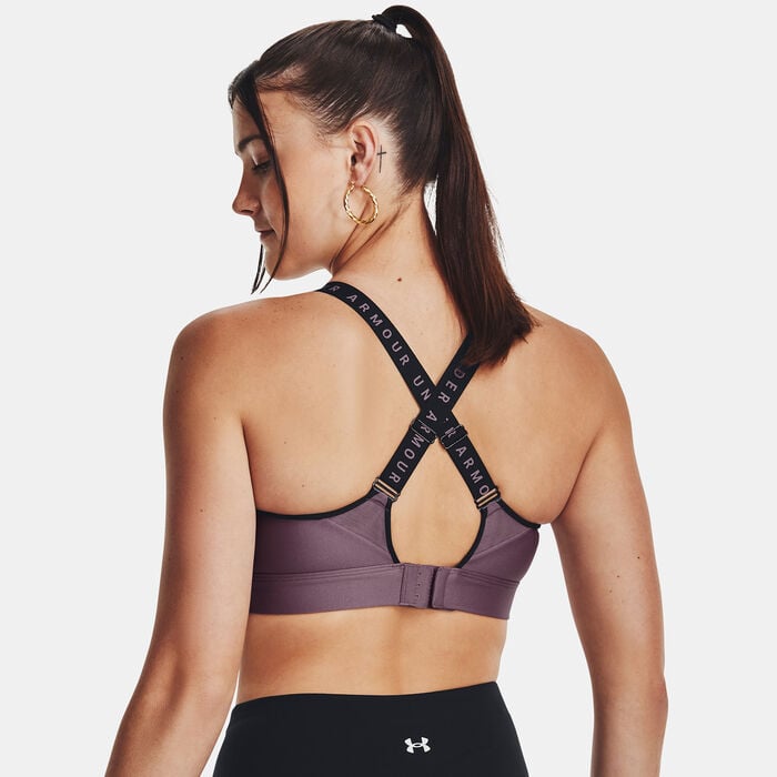 Under Armour Women's Infinity High-Support Training Sports Bra Purple image number 1