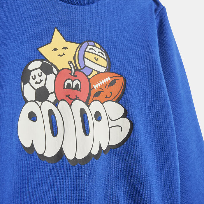 adidas Kids' Seasonal Essentials Fun Tracksuit Blue image number 3