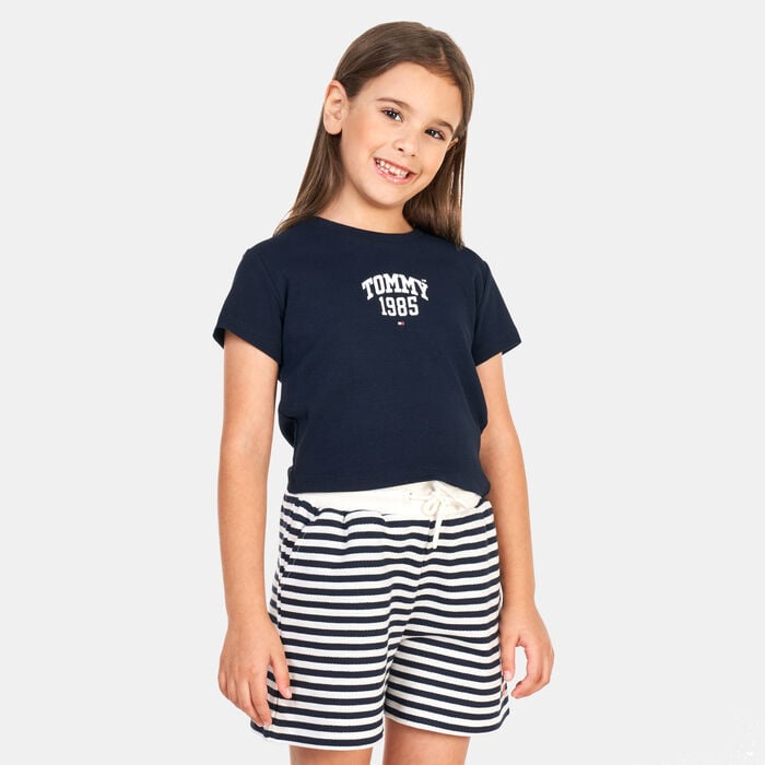 Tommy Hilfiger Kids' Varsity Rib T-Shirt (Older Kids) Blue Tommy Hilfiger Kids' Varsity Rib T-Shirt (Older Kids) Blue image number 0