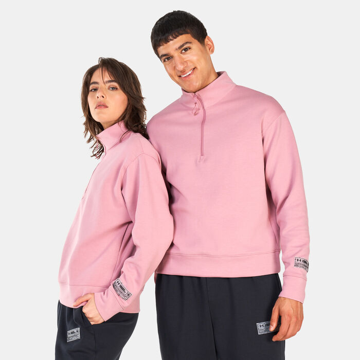 Under Armour UA Summit Knit 1/2-Zip Sweatshirt Pink Under Armour UA Summit Knit 1/2-Zip Sweatshirt Pink image number 0