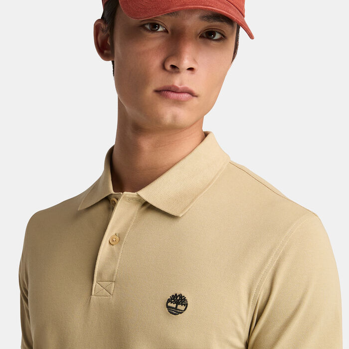 Timberland Men's Millers River Stretch Polo Shirt Green image number 3