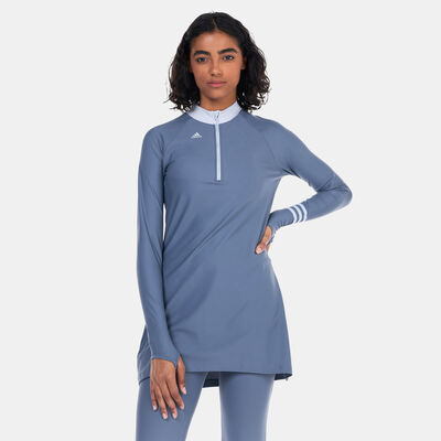 adidas Women's 3-Stripes Swimming Top Multi-Color adidas Women's 3-Stripes Swimming Top Multi-Color