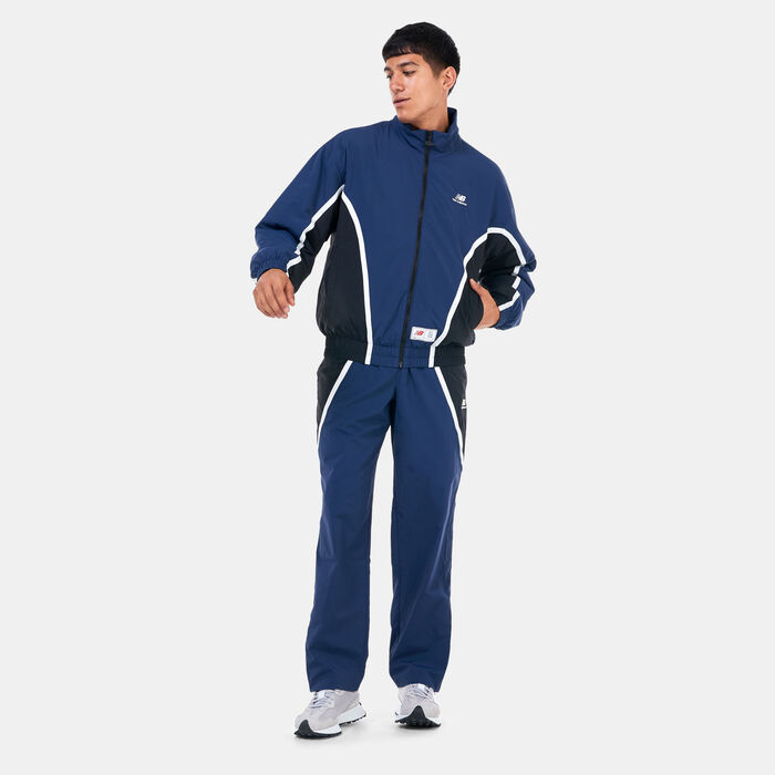 New Balance Men's Hoops Basketball Jacket Blue New Balance Men's Hoops Basketball Jacket Blue image number 2