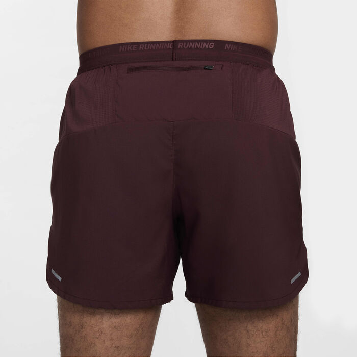 Nike Men's Stride Dri-FIT Running Shorts Maroon image number 2