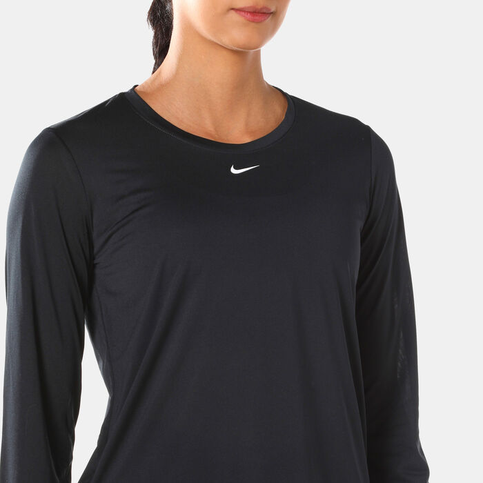 Nike Women's Dri-FIT One T-Shirt Black Nike Women's Dri-FIT One T-Shirt Black image number 3