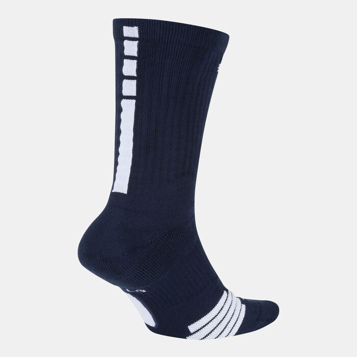Nike Elite Crew Basketball Socks Blue Nike Elite Crew Basketball Socks Blue image number 5