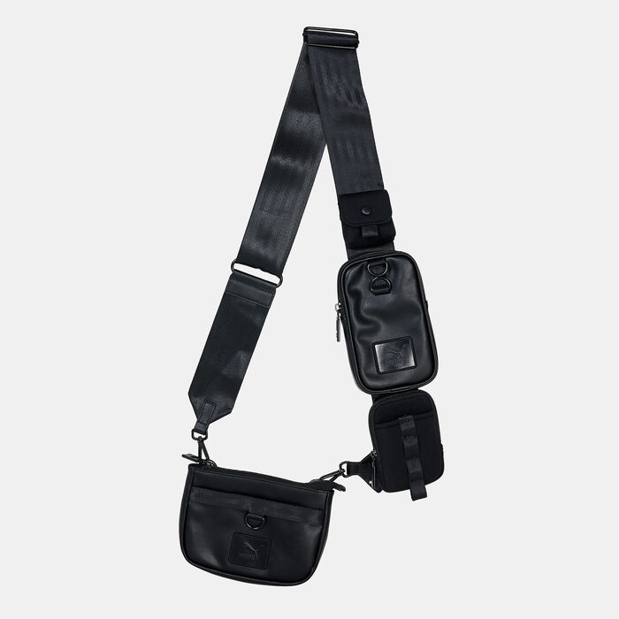 PUMA Women's Utility Multi Pouch Crossbody Bag Black image number 0