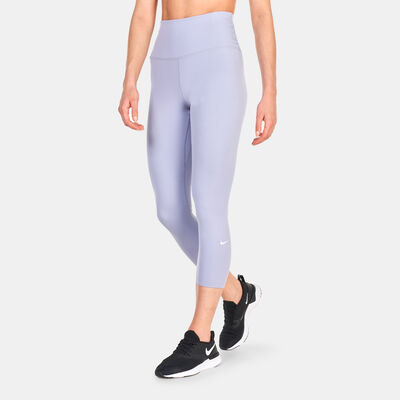 Nike Women's One Dri-FIT Cropped Leggings Blue