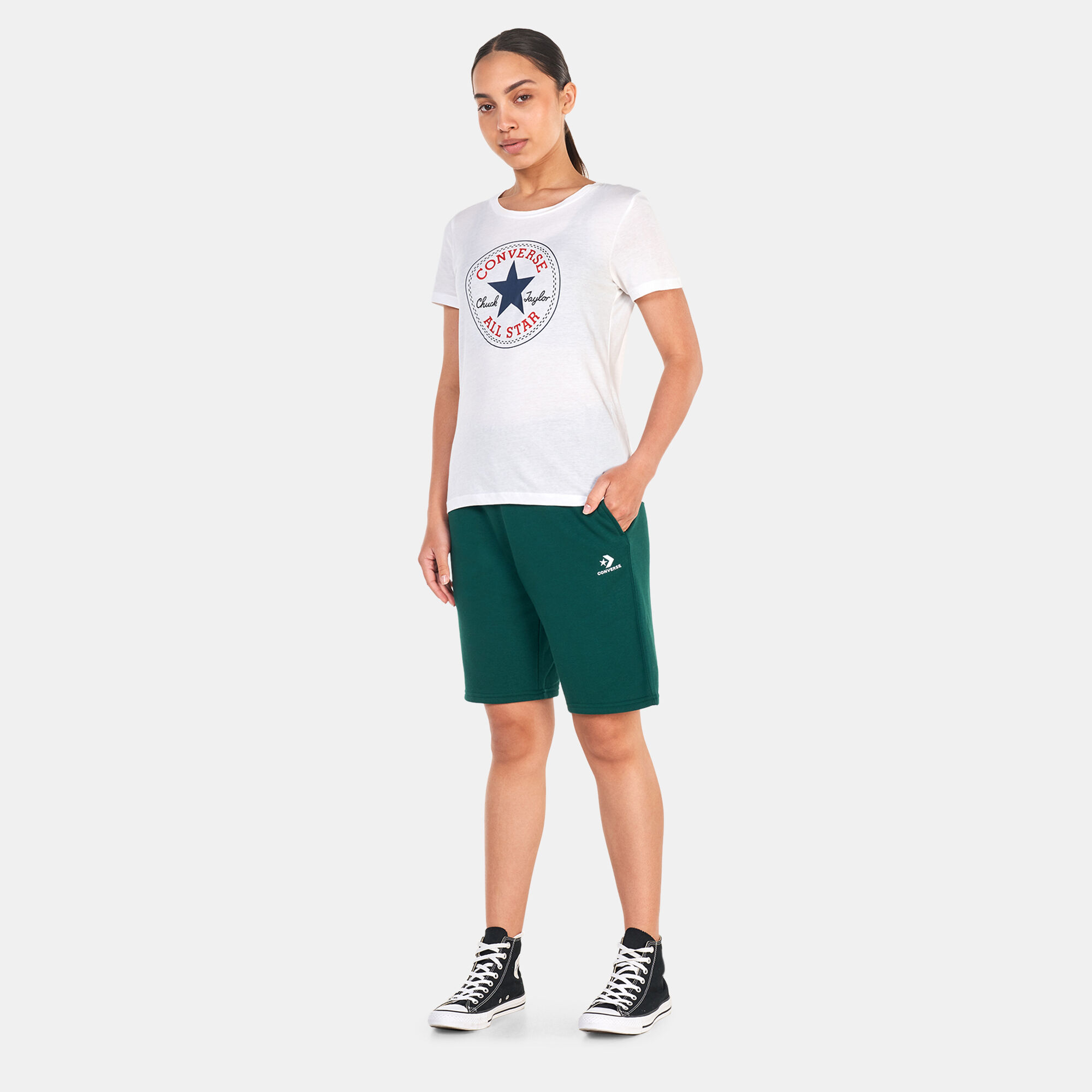 Converse star chevron shorts best sale