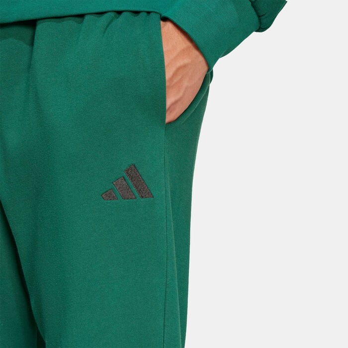 adidas Men's Essentials Feelcozy Sweatpants Green adidas Men's Essentials Feelcozy Sweatpants Green image number 3