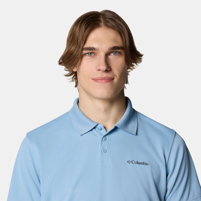 Columbia Men's Utilizer™ Polo T-Shirt Blue Columbia Men's Utilizer™ Polo T-Shirt Blue image number 3