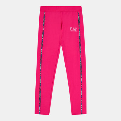 EA7 Emporio Armani Kids' Logo Series Leggings Pink