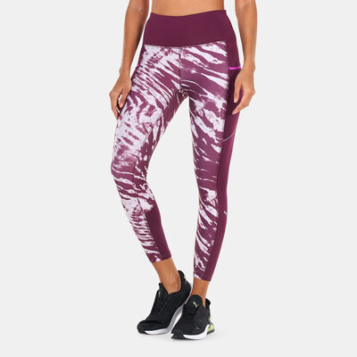 PUMA Women's Run 5K Graphic High Waist 7/8 Leggings Purple