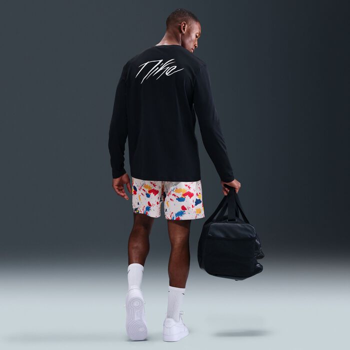 Nike Men's Dri-FIT Mesh Training Basketball Shorts White Nike Men's Dri-FIT Mesh Training Basketball Shorts White image number 3
