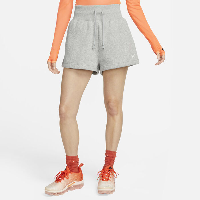 Nike Women's Sportswear Phoenix Fleece High-Waisted Shorts Grey Nike Women's Sportswear Phoenix Fleece High-Waisted Shorts Grey image number 0