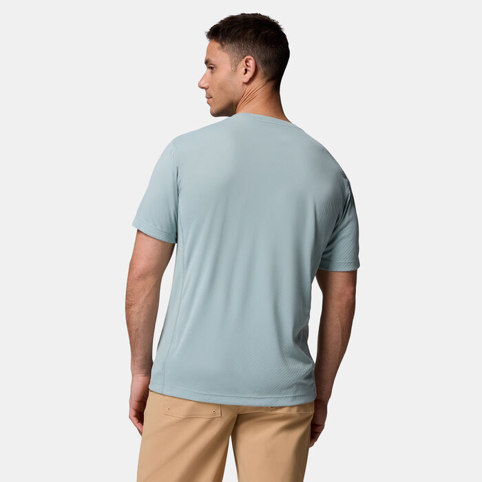 Columbia Men's Zero Rules Light Technical Hiking T-Shirt Blue image number 1