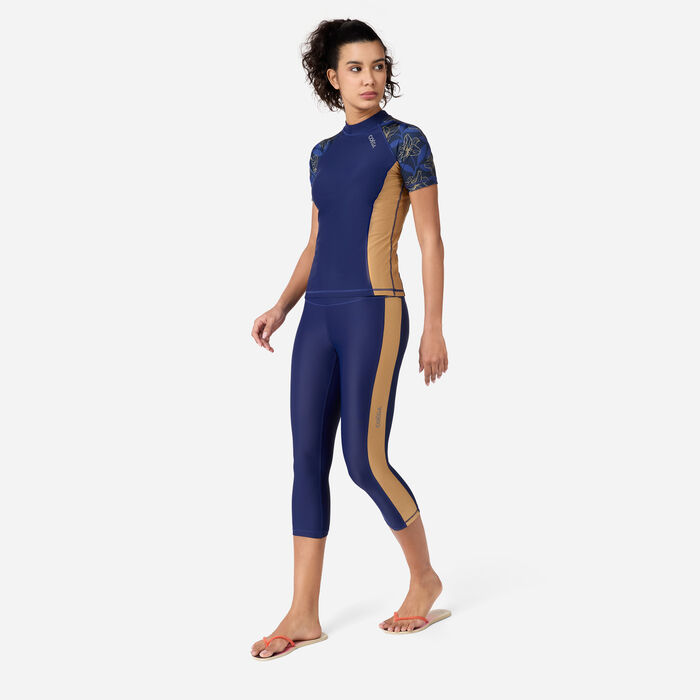 COEGA Women's 3/4 Swimming Leggings Blue COEGA Women's 3/4 Swimming Leggings Blue image number 2