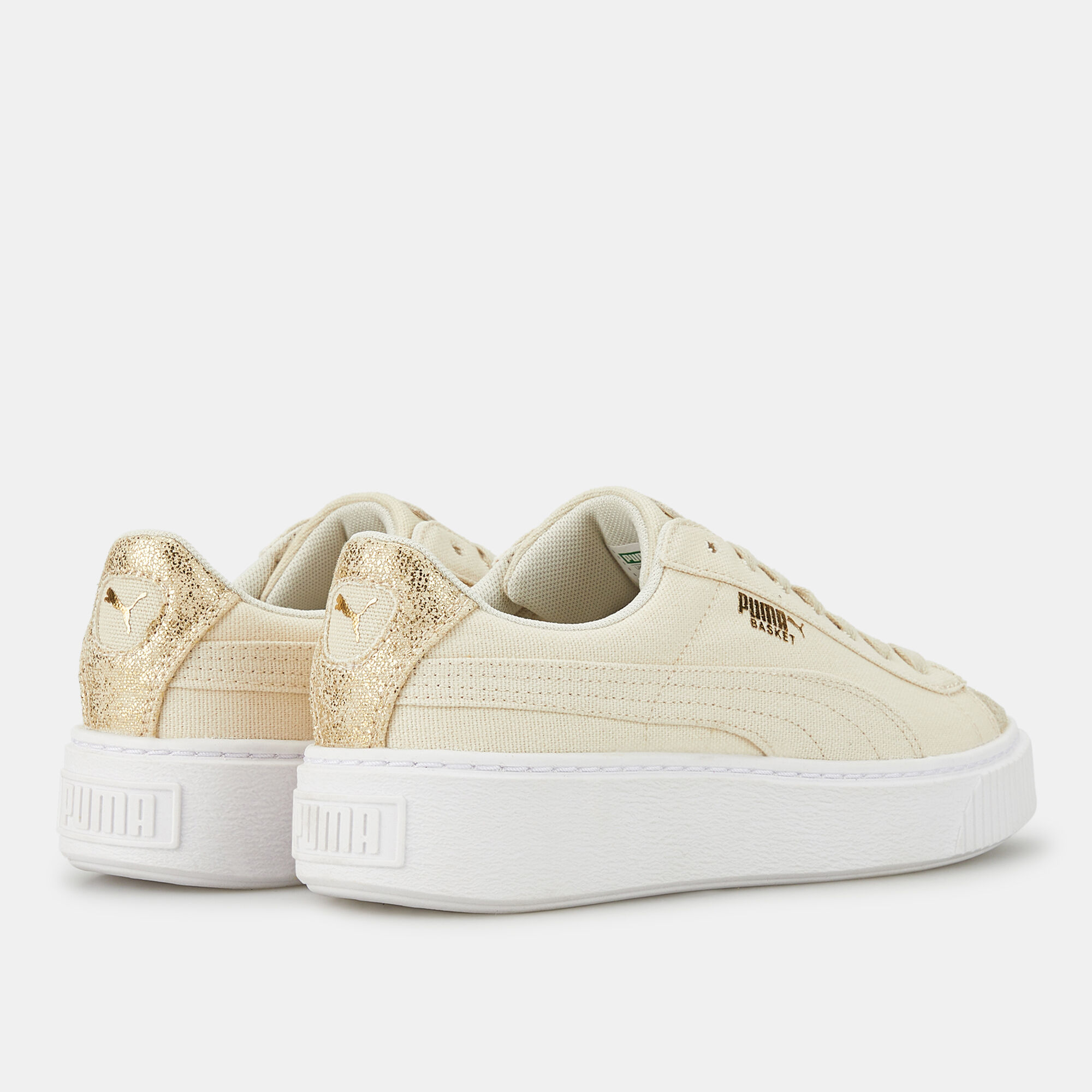 Puma basket discount platform canvas