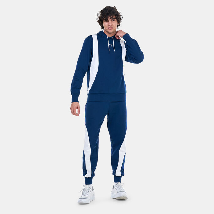 PUMA Men's Blueprint Formstrip Basketball Hoodie Blue PUMA Men's Blueprint Formstrip Basketball Hoodie Blue image number 2