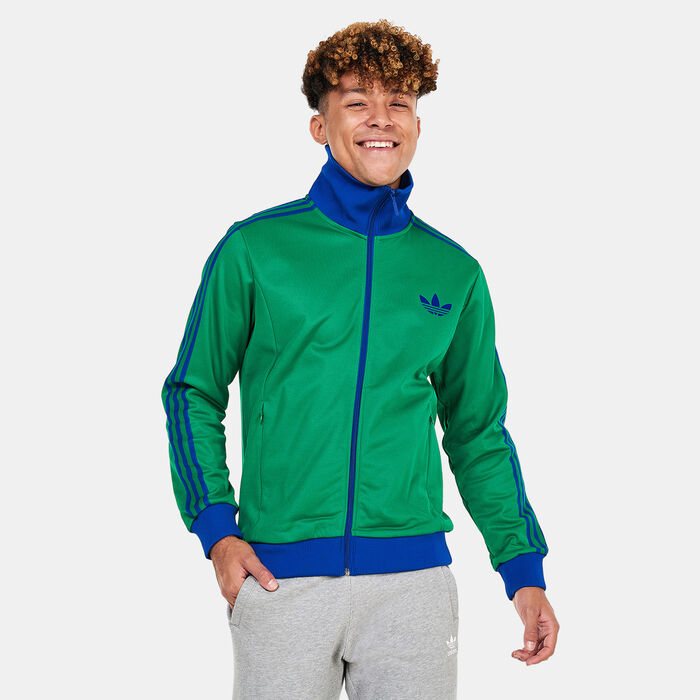adidas Originals Men's Adicolor Heritage Now Striped Track Top Green adidas Originals Men's Adicolor Heritage Now Striped Track Top Green image number 0