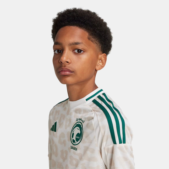 adidas Kids' Saudi Arabia 24 Away Replica Football Jersey White adidas Kids' Saudi Arabia 24 Away Replica Football Jersey White image number 3