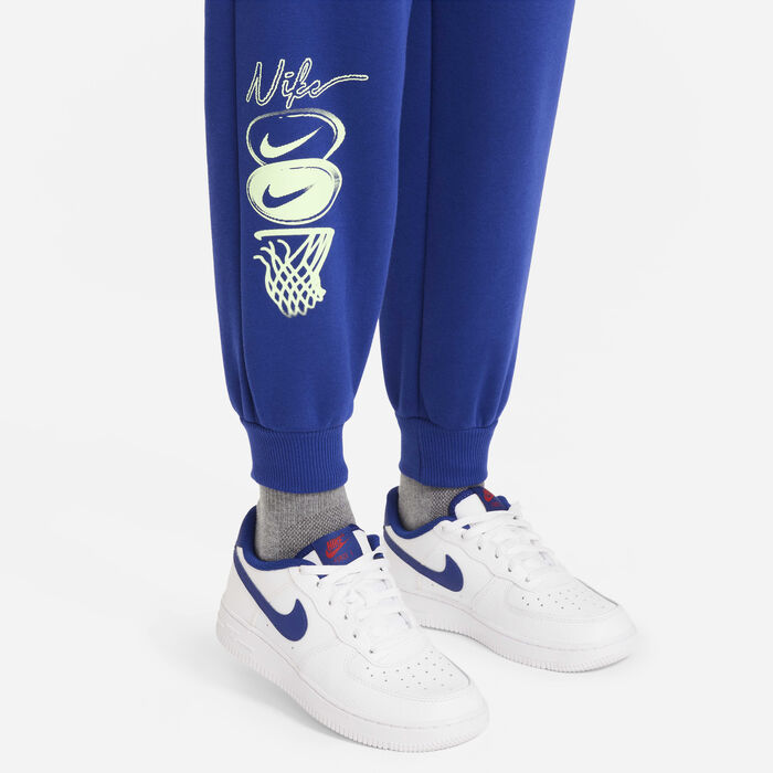 Nike Kids' Culture Of Basketball Fleece Pants Blue Nike Kids' Culture Of Basketball Fleece Pants Blue image number 4