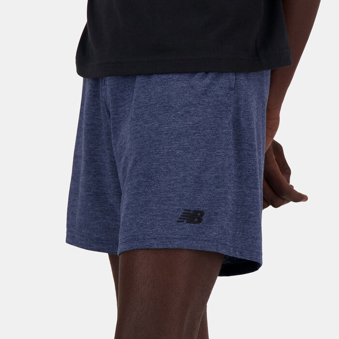 New Balance Men's Sport Essentials Heathertech Running Shorts Blue image number 3