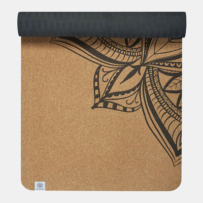 Gaiam Performance Mandala Cork Yoga Mat (5mm) Multi-Color Gaiam Performance Mandala Cork Yoga Mat (5mm) Multi-Color