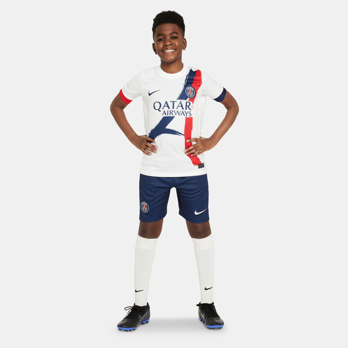 Nike Kids' Paris Saint-Germain 24/25 Away Replica Football Jersey White Nike Kids' Paris Saint-Germain 24/25 Away Replica Football Jersey White image number 2