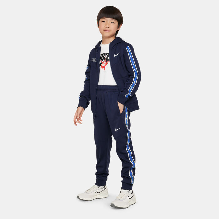 Nike Kids' Sportwear Repeat Graphic Joggers Blue Nike Kids' Sportwear Repeat Graphic Joggers Blue image number 2