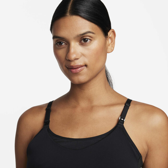 Nike Women's Alate Light-Support Nursing Sports Bra Black Nike Women's Alate Light-Support Nursing Sports Bra Black image number 2